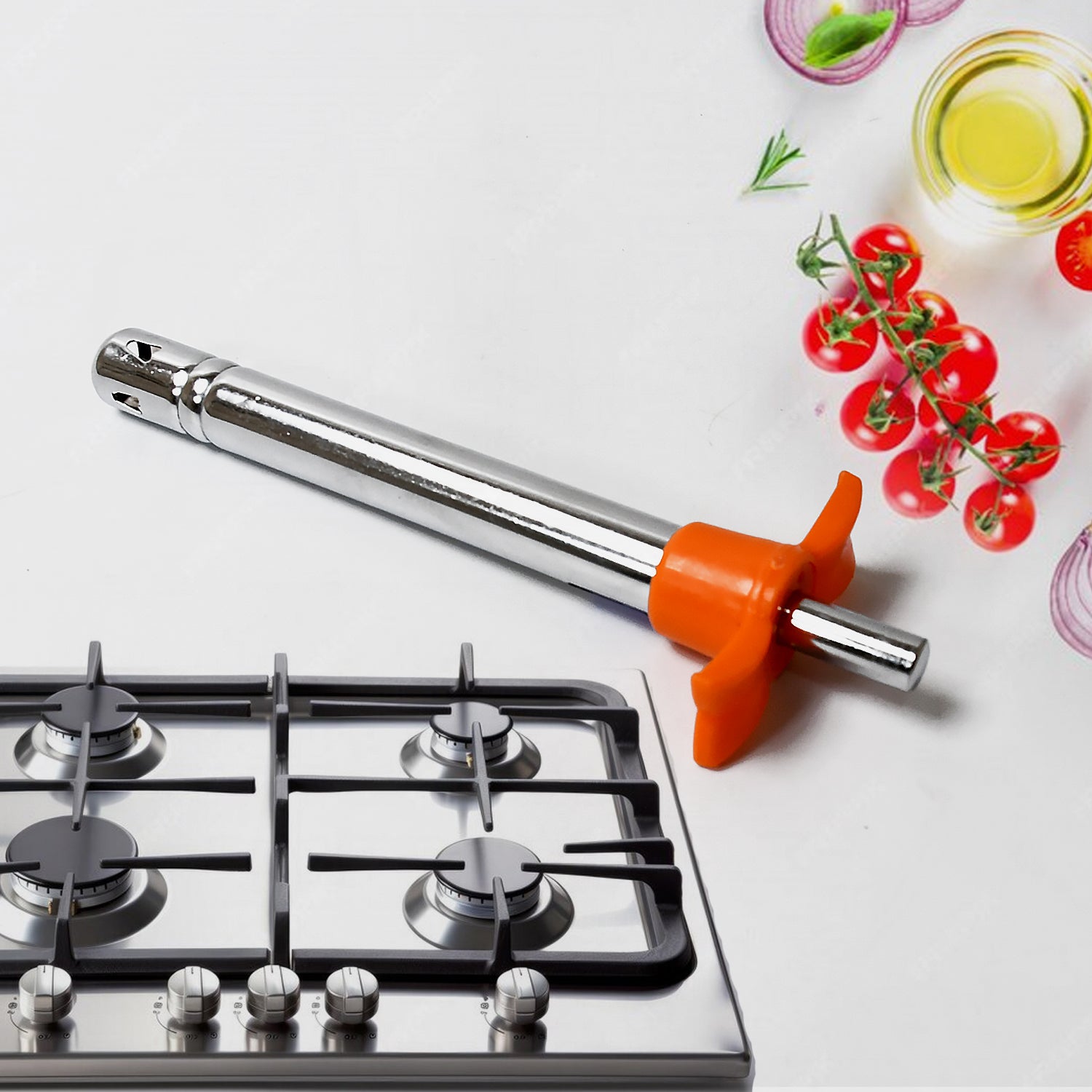 2 in 1 kitchen combo lighter and vegetable peeler set stainless steel