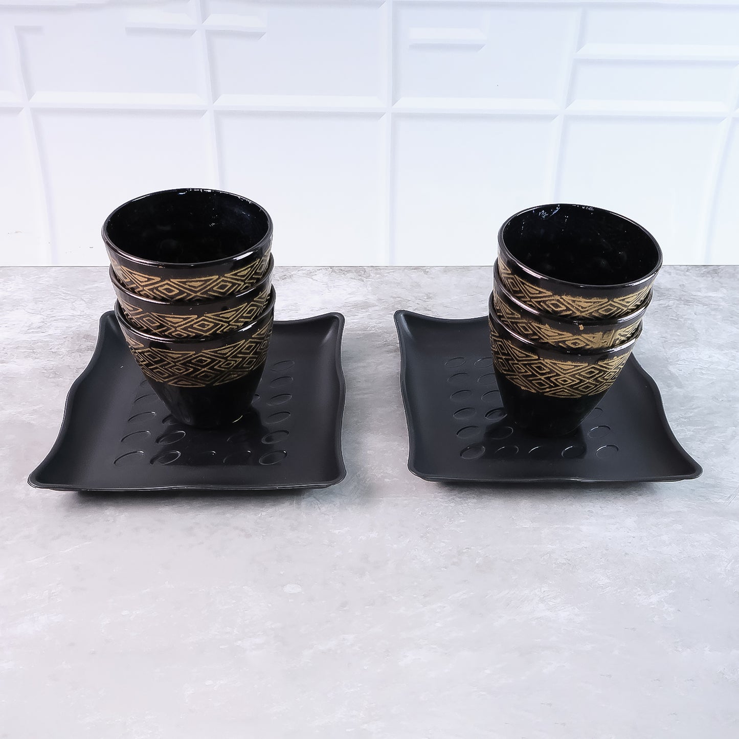 2 bowl 6 glass set with durable design for home use