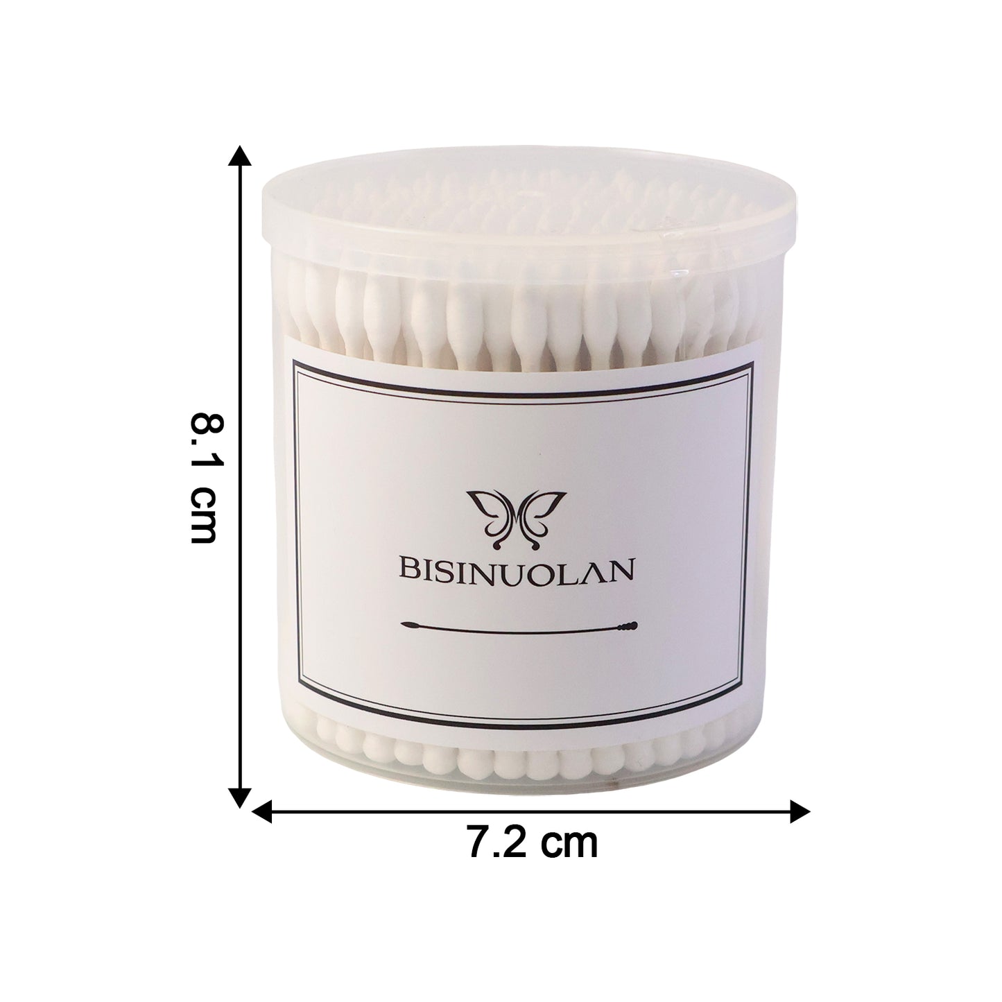 soft cotton ear buds set 200 pcs with storage jar