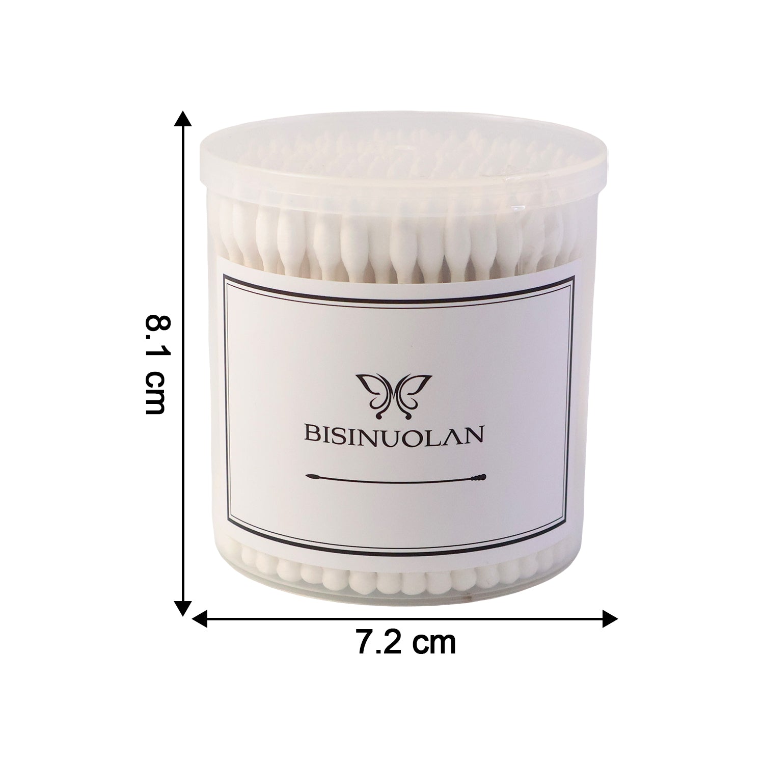 soft cotton ear buds set 200 pcs with storage jar