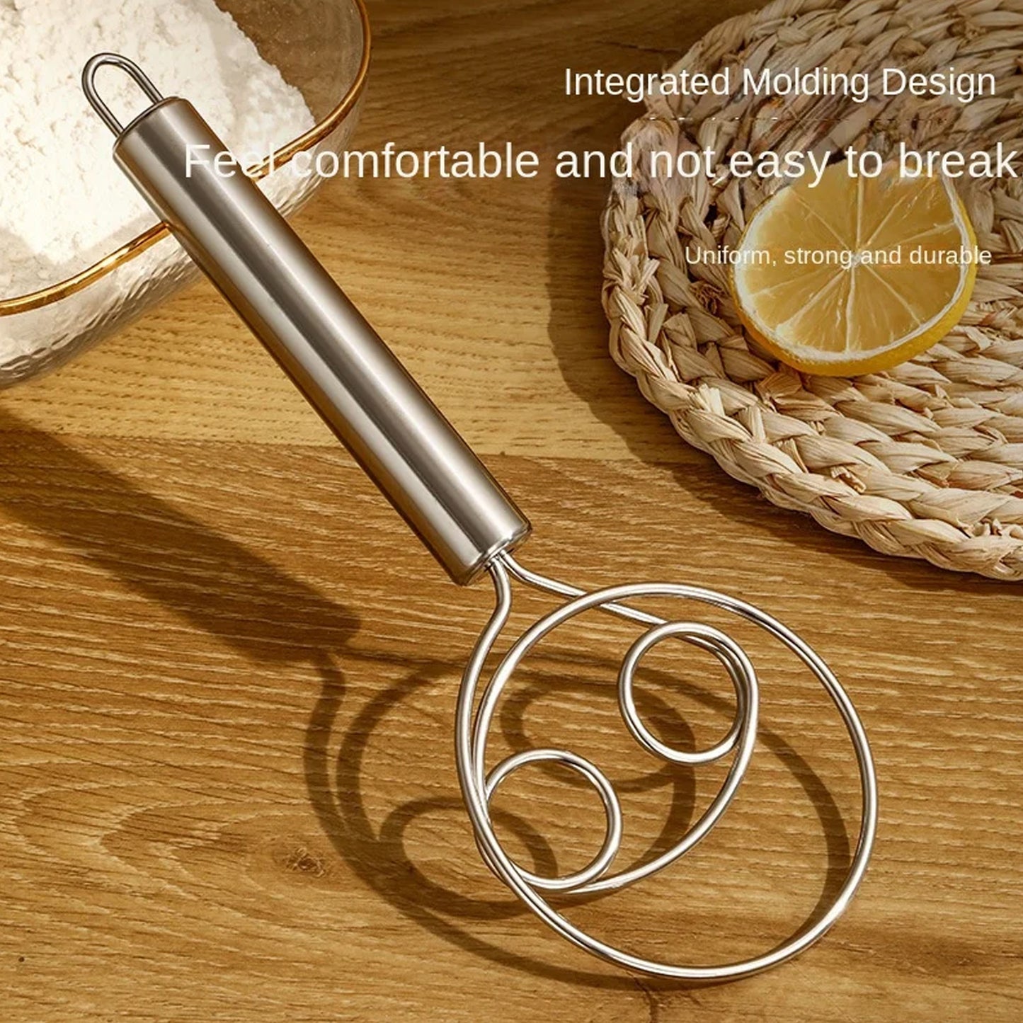 dough whisk 20 cm stainless steel for baking
