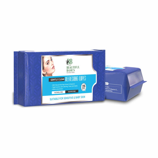 soft non-woven fabric wet wipes for face 25 wipes pack