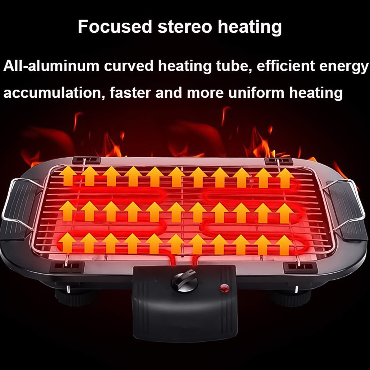 electric barbecue grill 2000w with non-stick steel grill plate