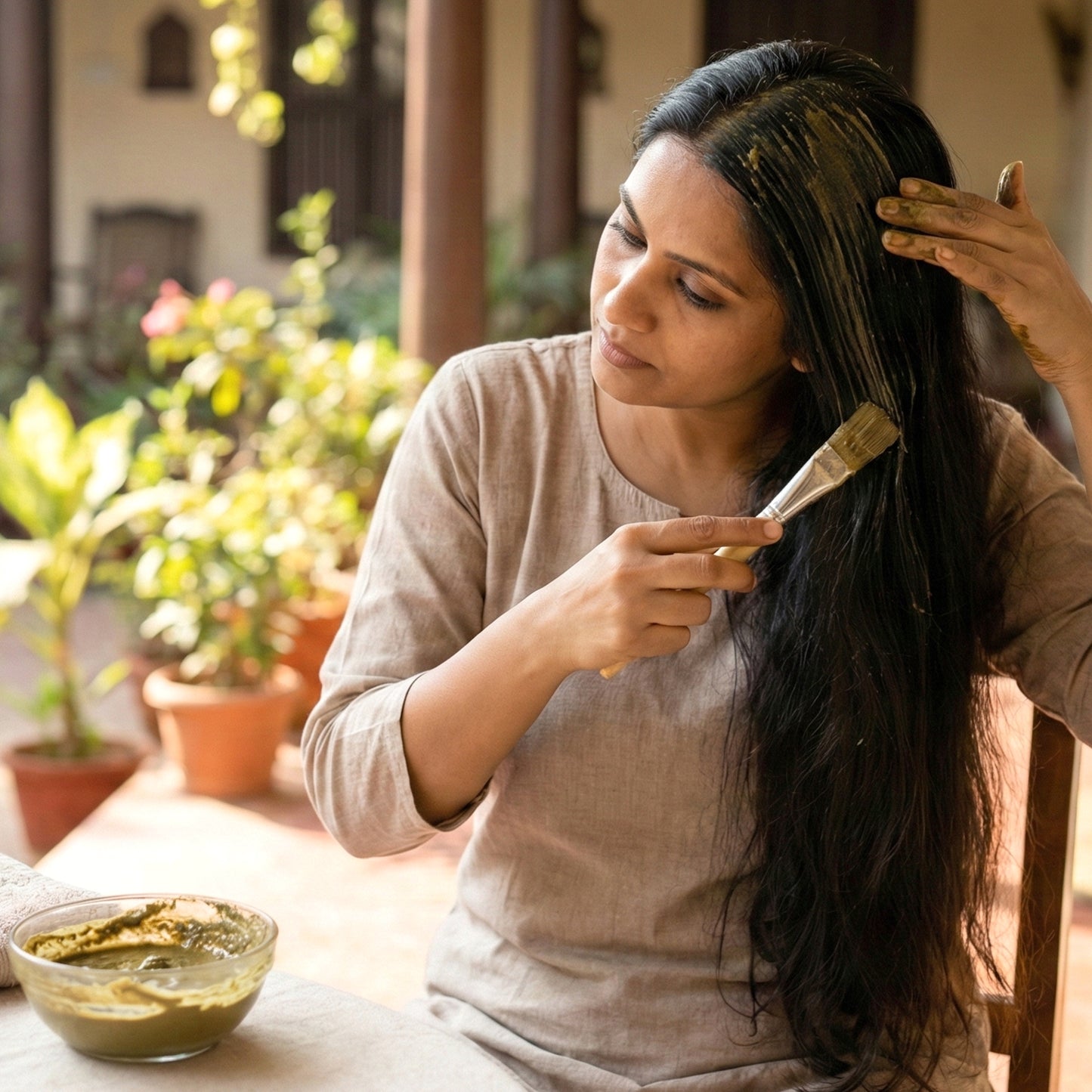 herbal brahmi powder herbal hair care 100 gram pack of 1