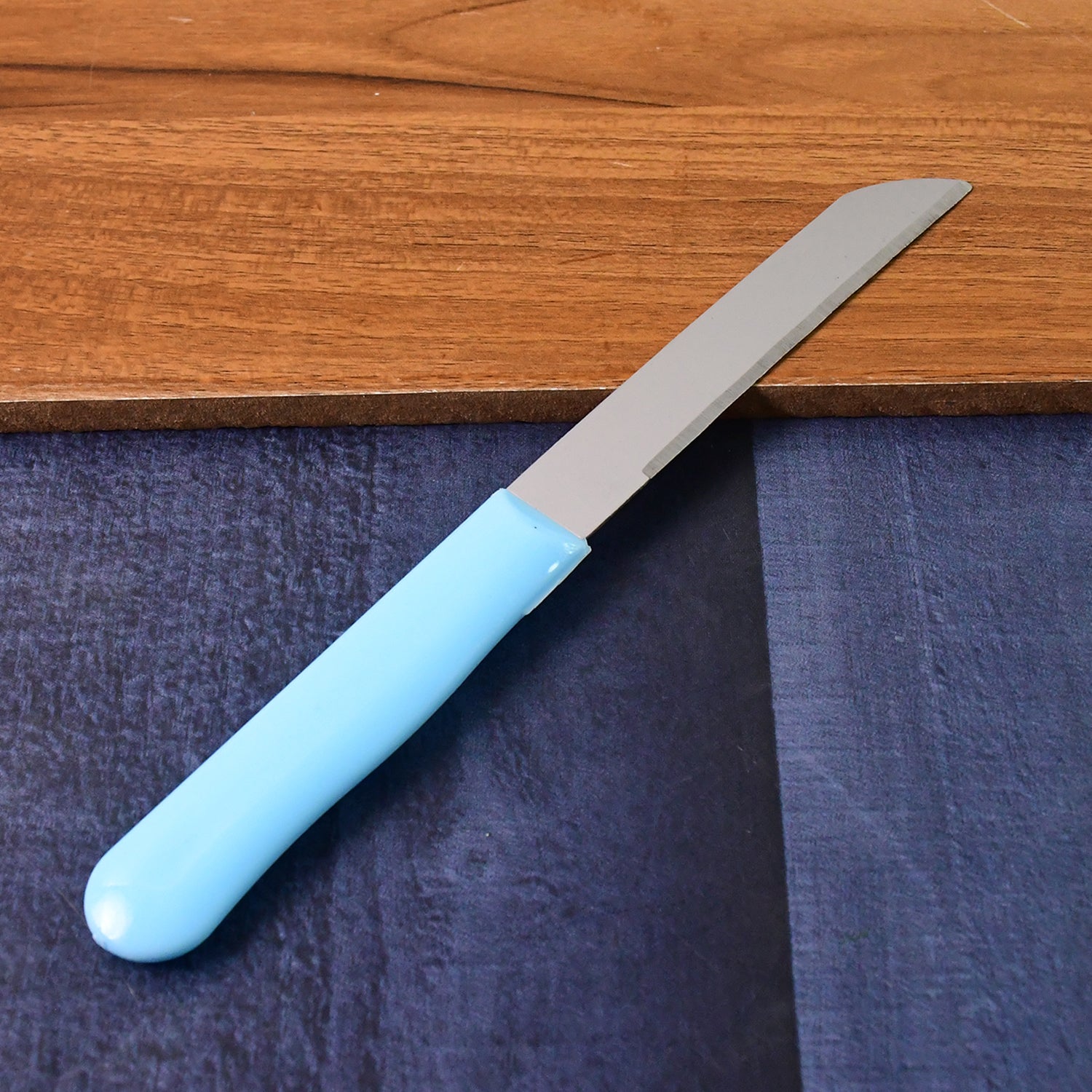 stainless steel plain knife set pack of 10 with plastic handles