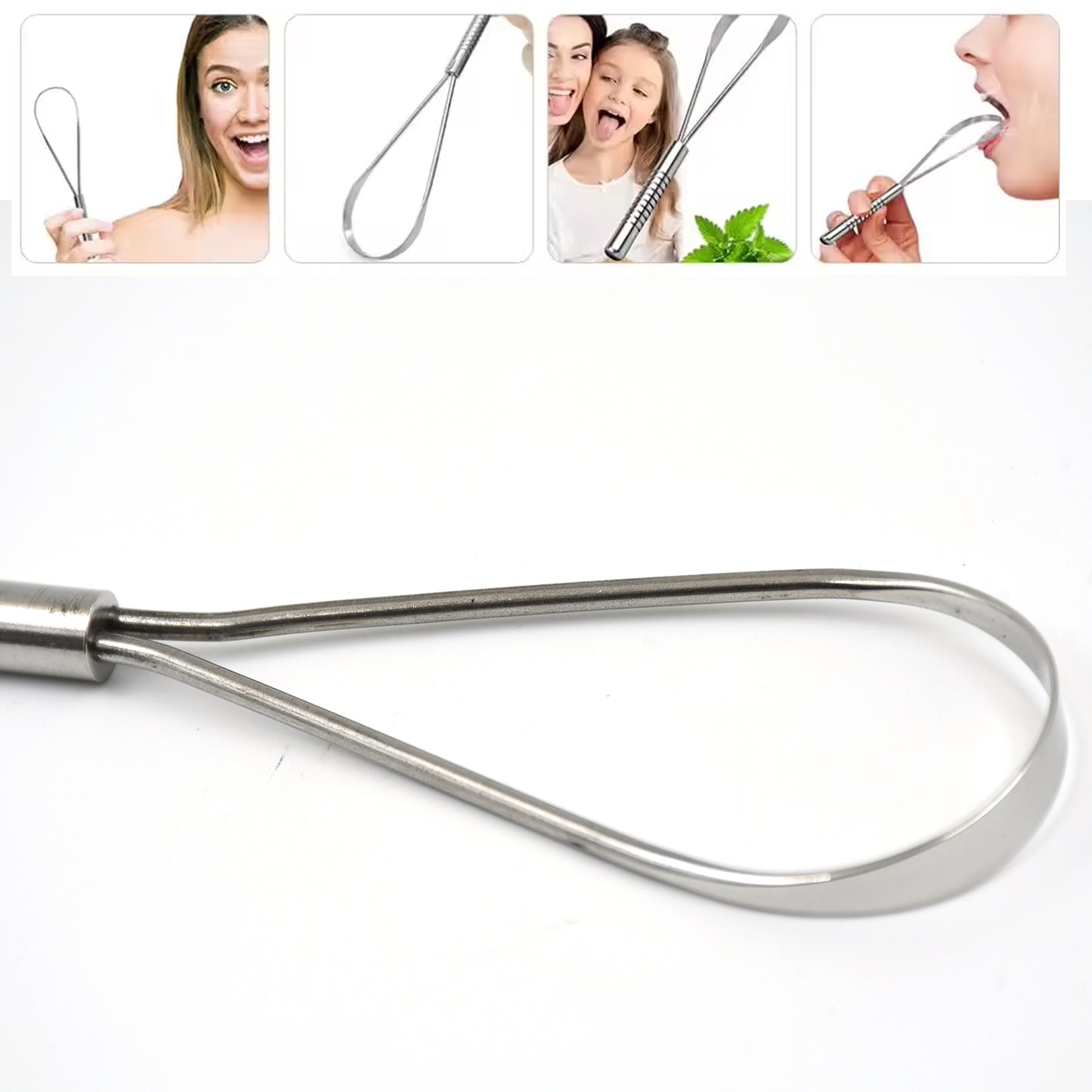 stainless steel tongue cleaner 1 pc pack