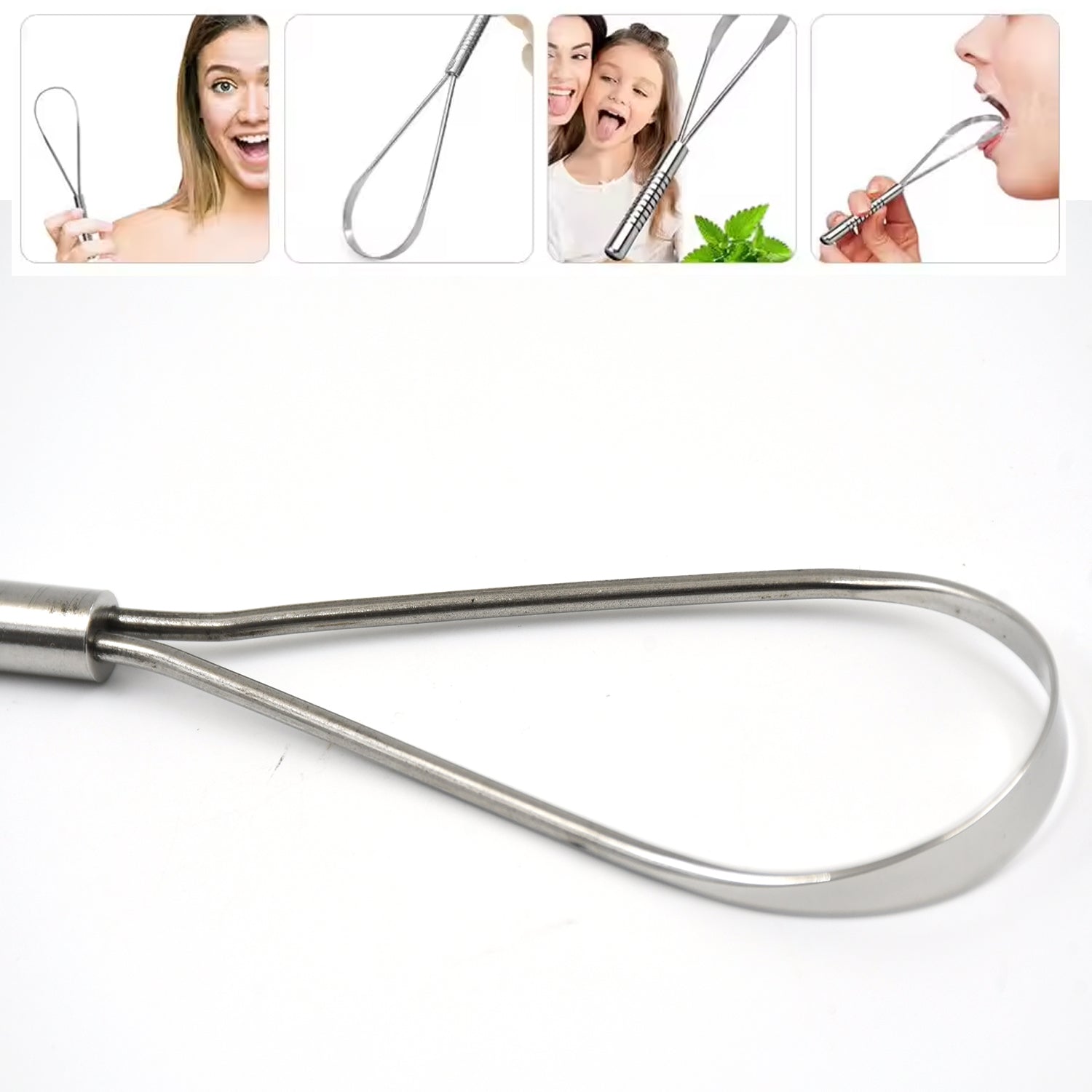 stainless steel tongue cleaner 1 pc pack