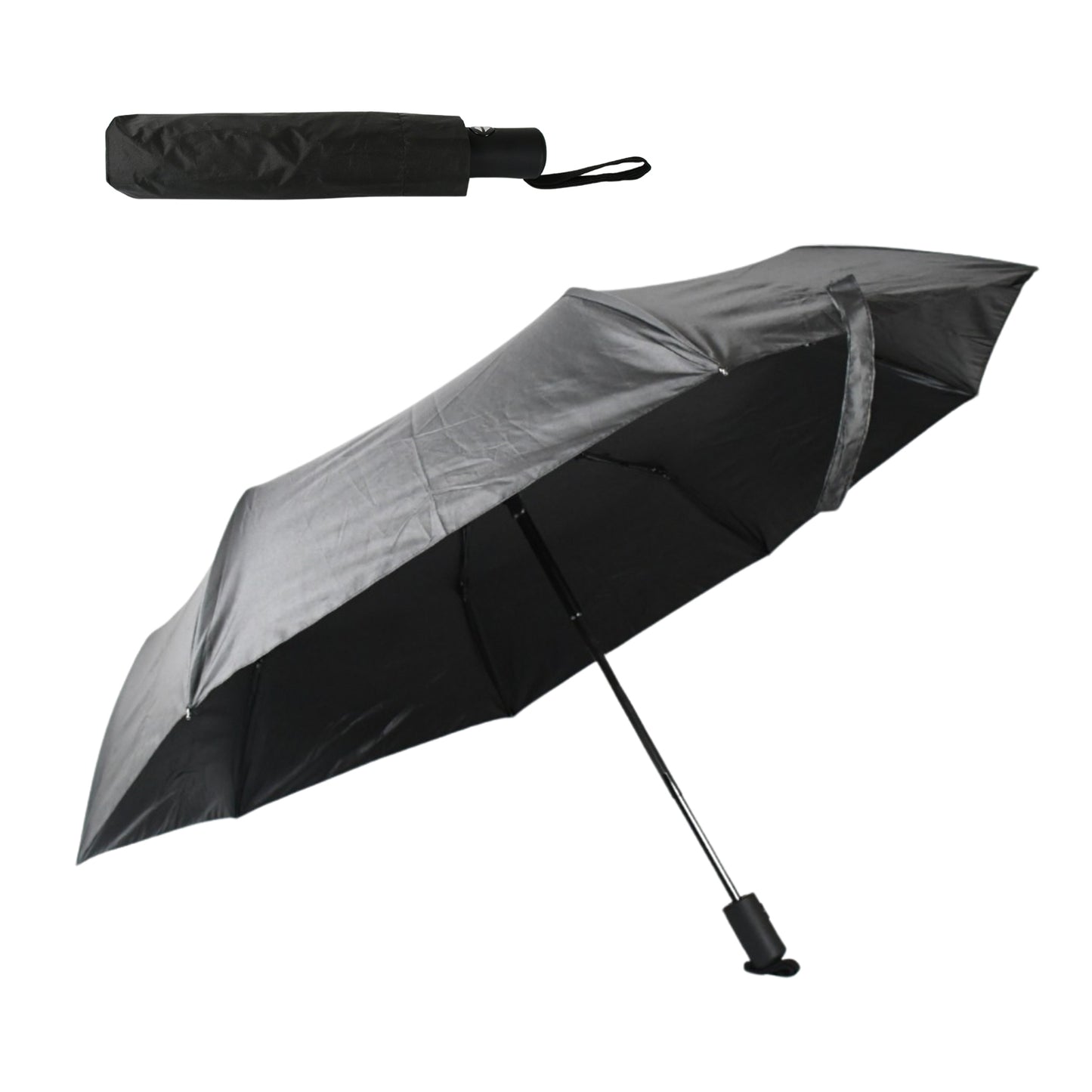 waterproof polyester 2 fold manual open umbrella compact pack of 1