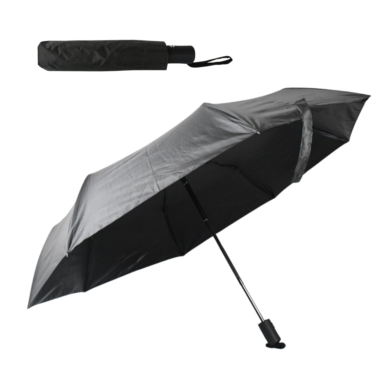 waterproof polyester 2 fold manual open umbrella compact pack of 1