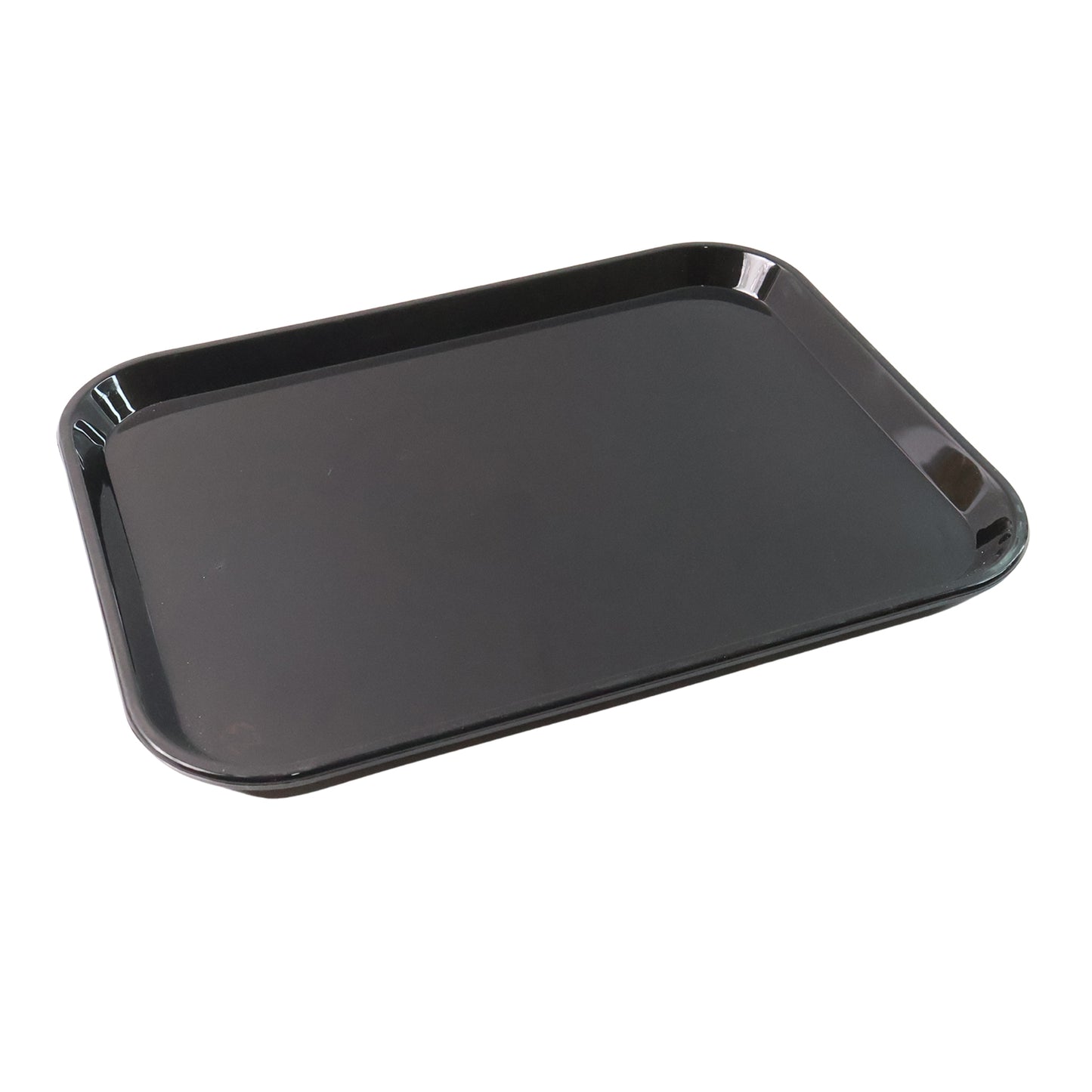 plastic serving tray black 40 by 30 cm