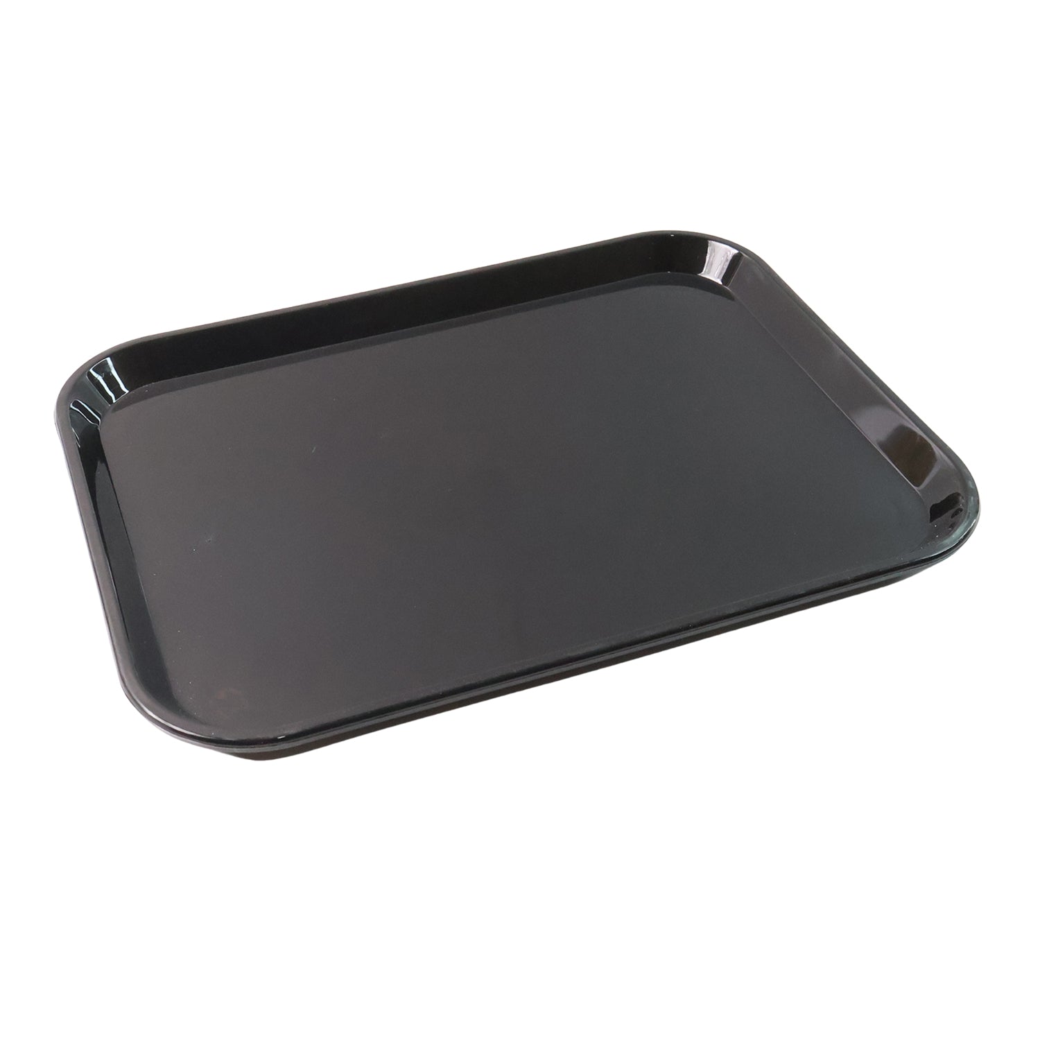 plastic serving tray black 40 by 30 cm