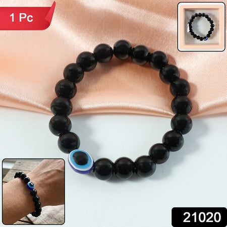 dual-tone crystal style beaded stretch bracelet pack of 1