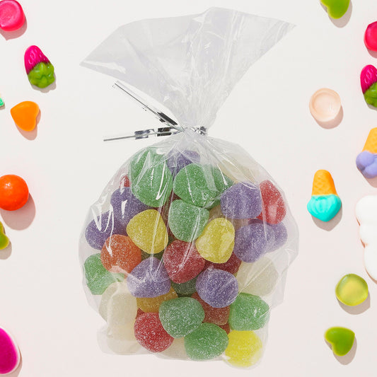 clear flat treat bags 25 cm x 18 cm pack of 25