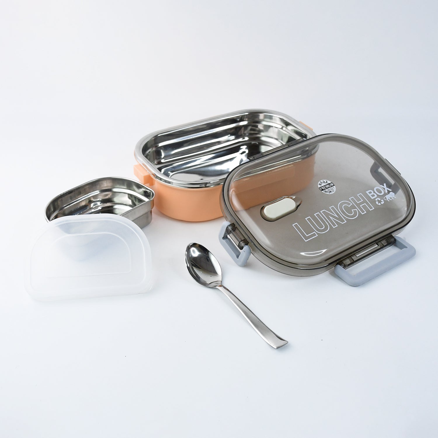 leak-proof lunch box 1200ml with stainless steel compartments