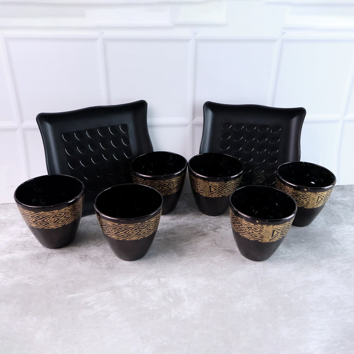 2 bowl 6 glass set with durable design for home use