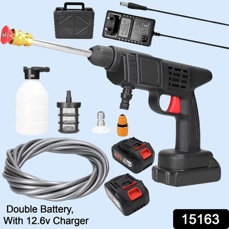 cordless pressure washer gun 48v with 12.6v charger adjustable nozzle pack of 1