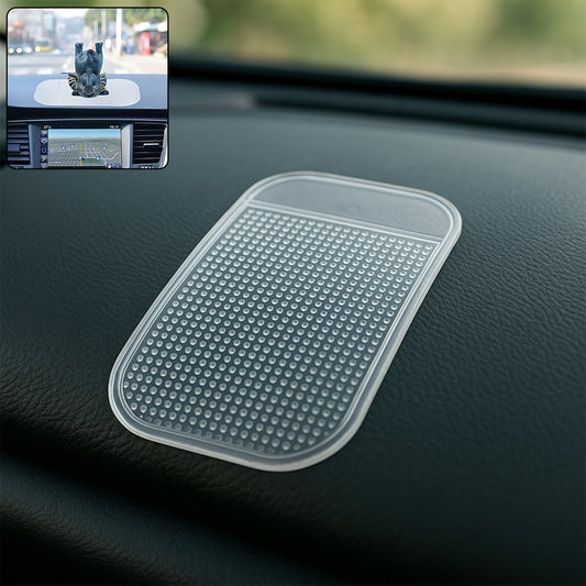 silicone gel dashboard mat large transparent 14x9x1 cm pack of 1