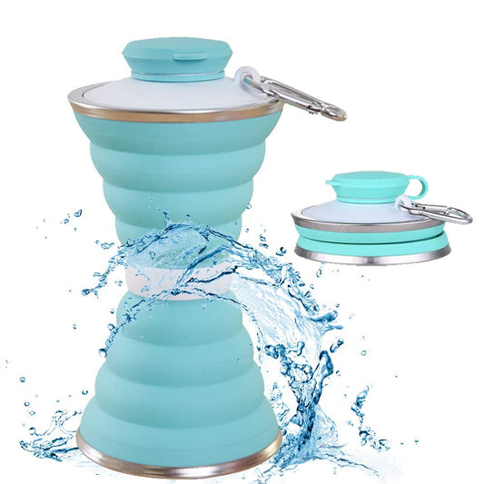 silicone traveling water bottle 110ml leak proof lightweight collapsible