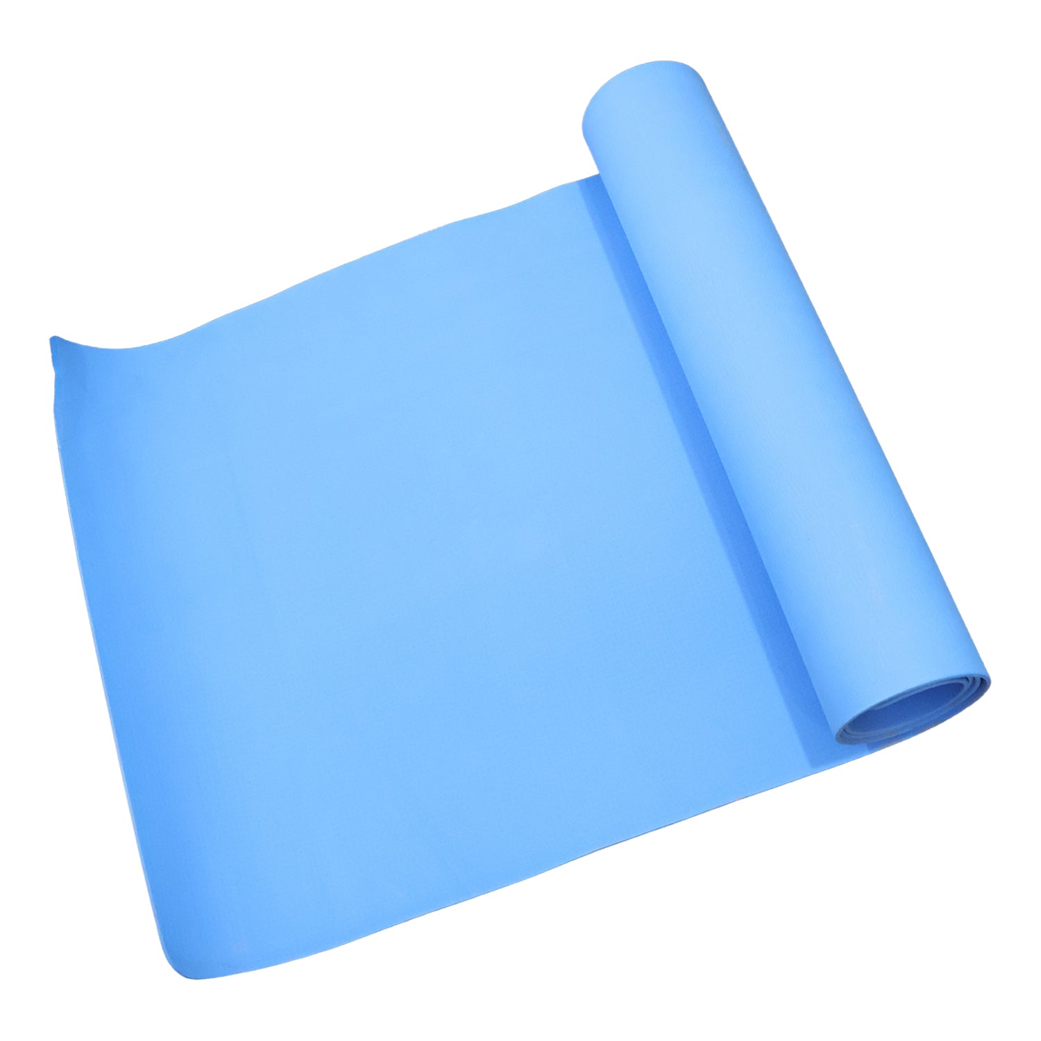 blue eva foam non-slip yoga mat 183x61 cm pack of 1