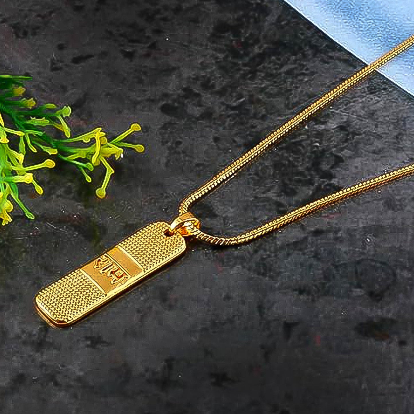 gold plated ram naam locket with chain pack of 1