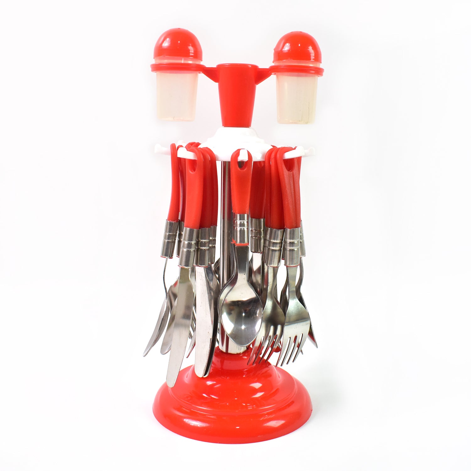 cutlery set 26-piece stainless steel and plastic for dining table