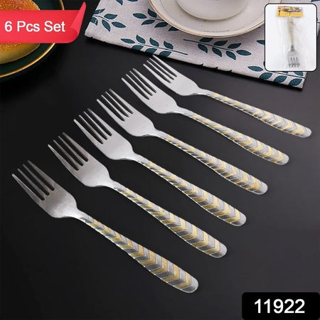 stainless steel fork set pack of 6 for dining