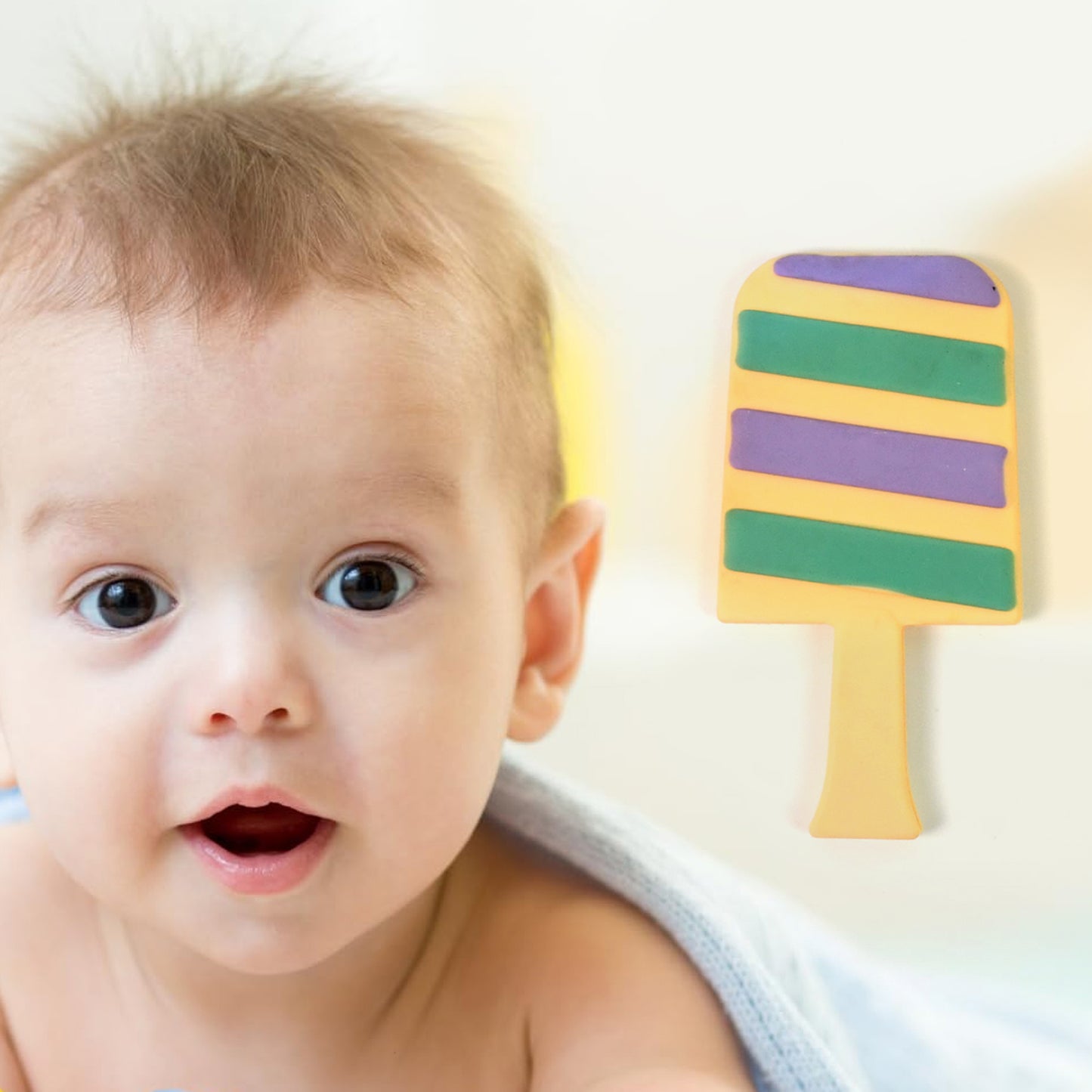 food grade silicone candy shape teether for baby 1 pc