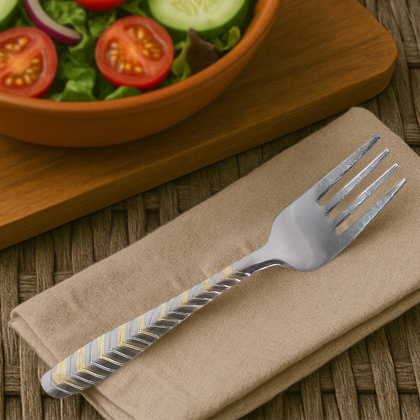 stainless steel fork set pack of 6 for dining