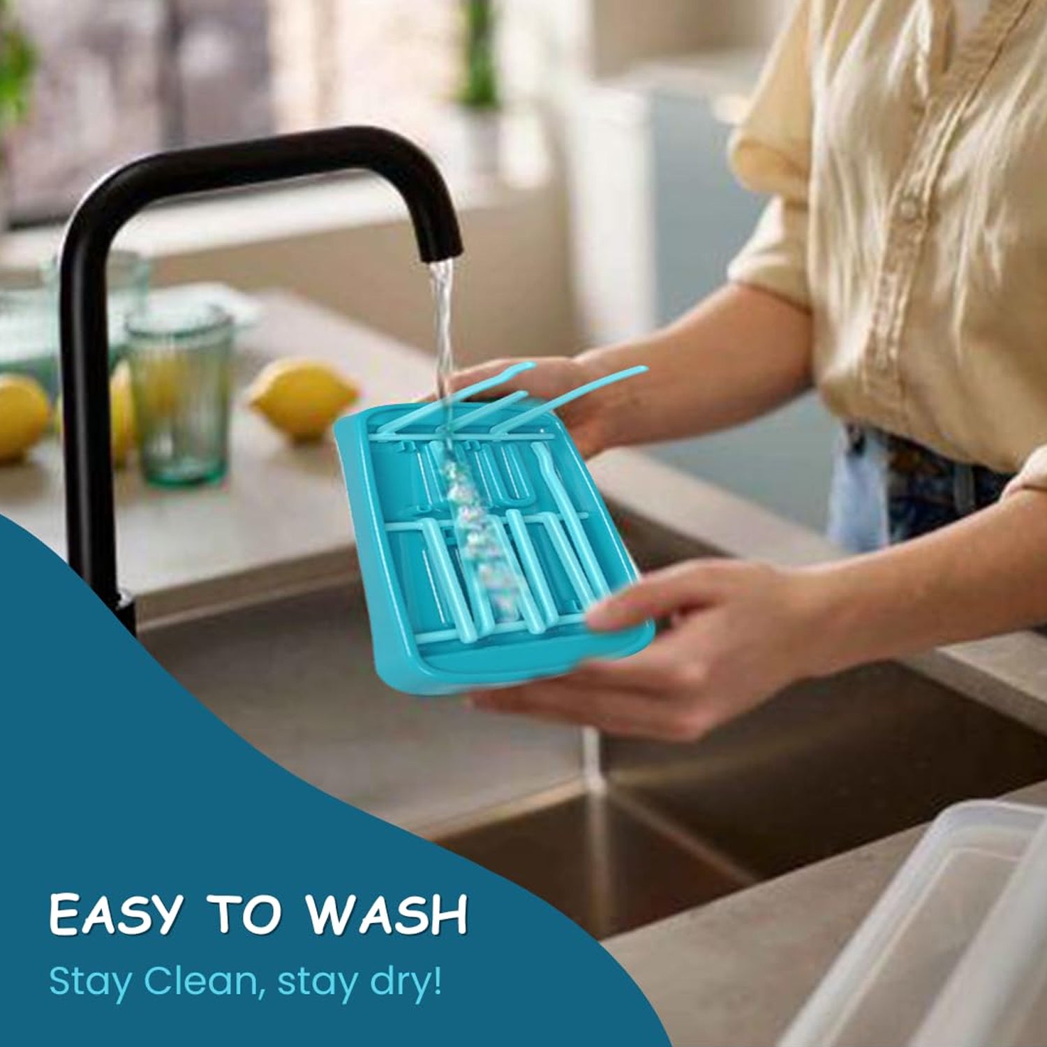 Baby Feeding Bottle Drying Rack (1 Pc Set)