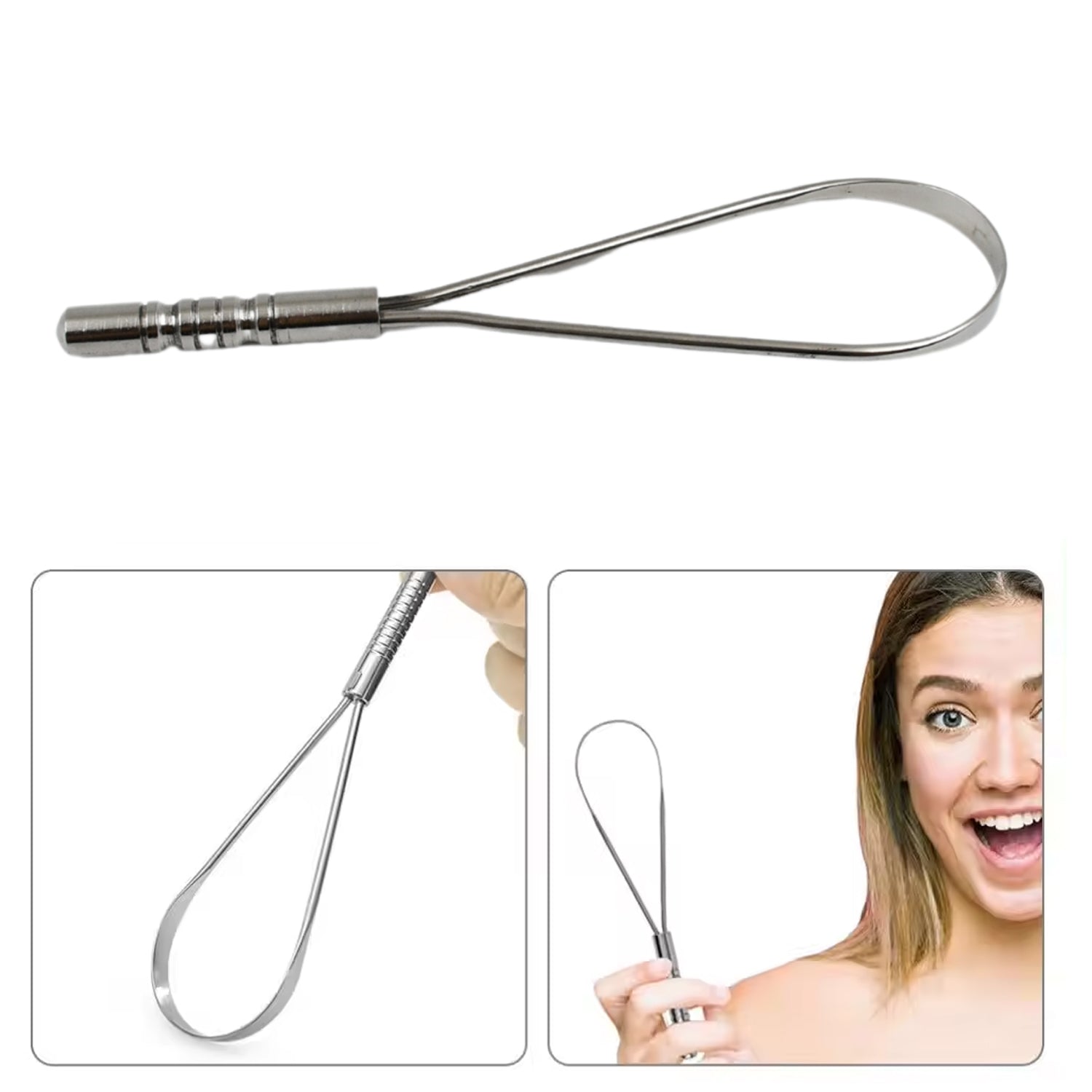 stainless steel tongue cleaner 1 pc pack