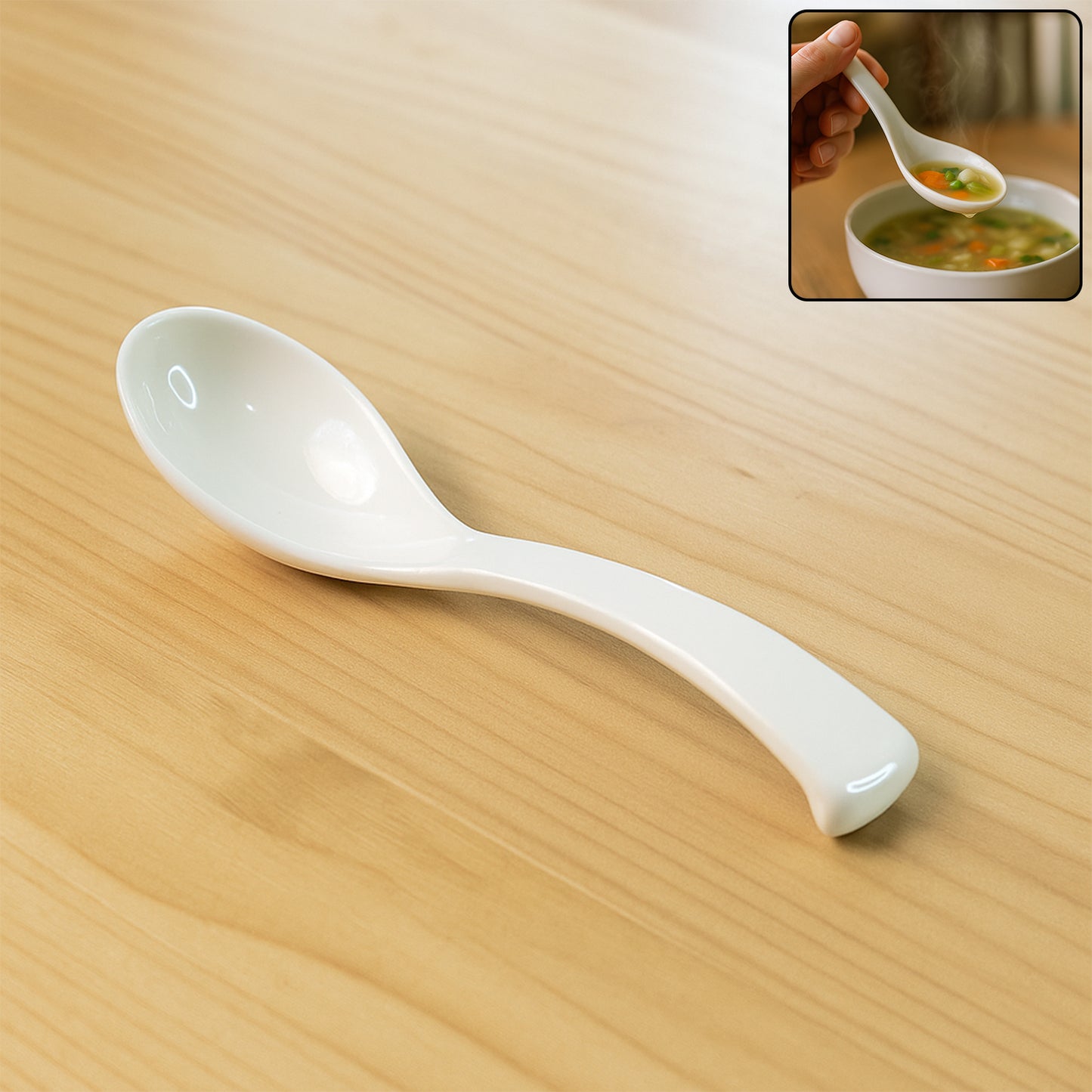 plastic soup spoon 14 cm deep bowl pack of 1
