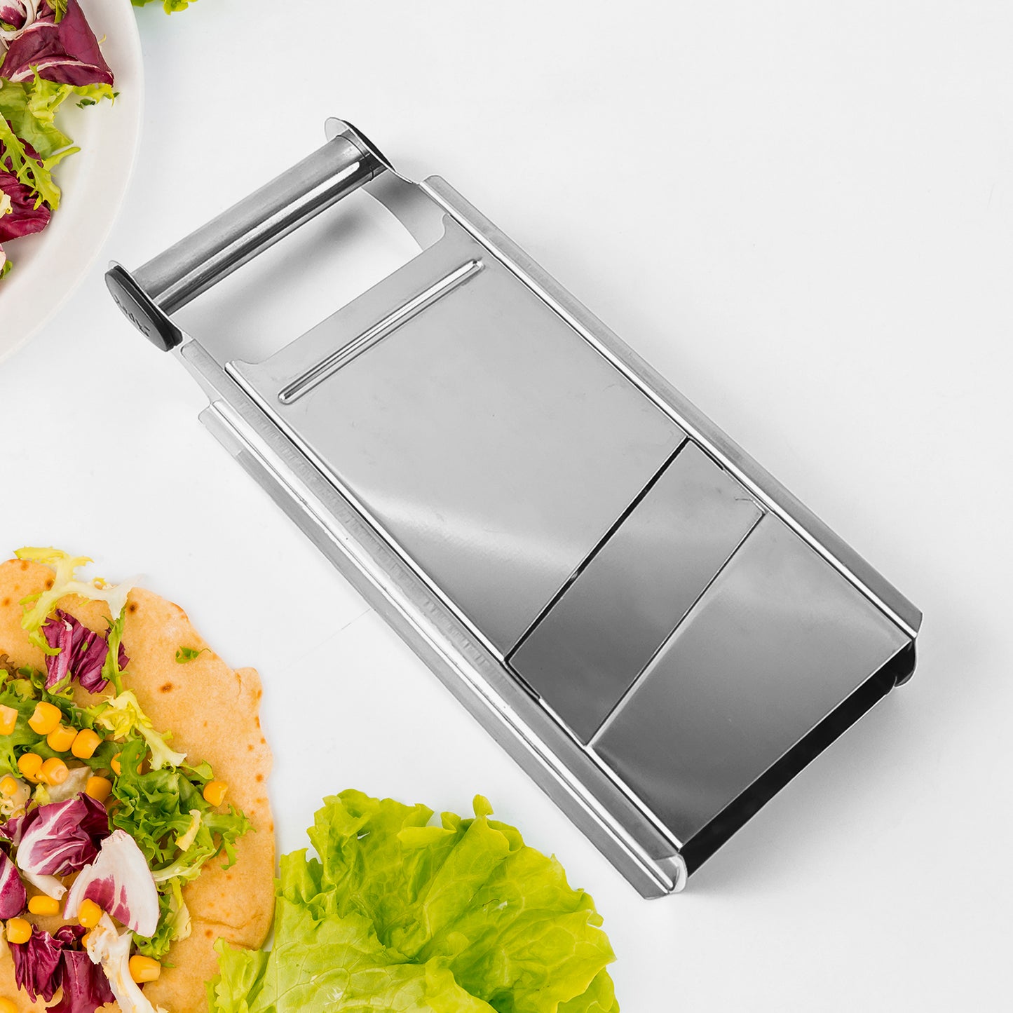 stainless steel slicer 24 cm for kitchen dual function