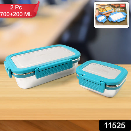 stainless steel lunch box with 700 and 200 ml capacity