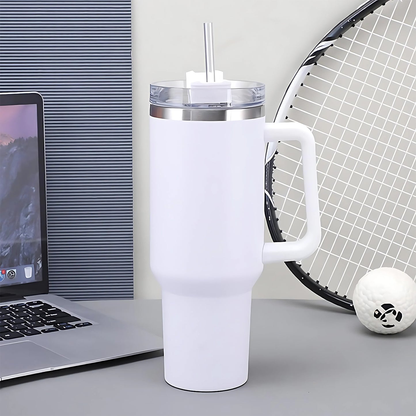 Premium Stainless Steel Vacuum Insulated Travel Mug  (890ml  1 Pc)