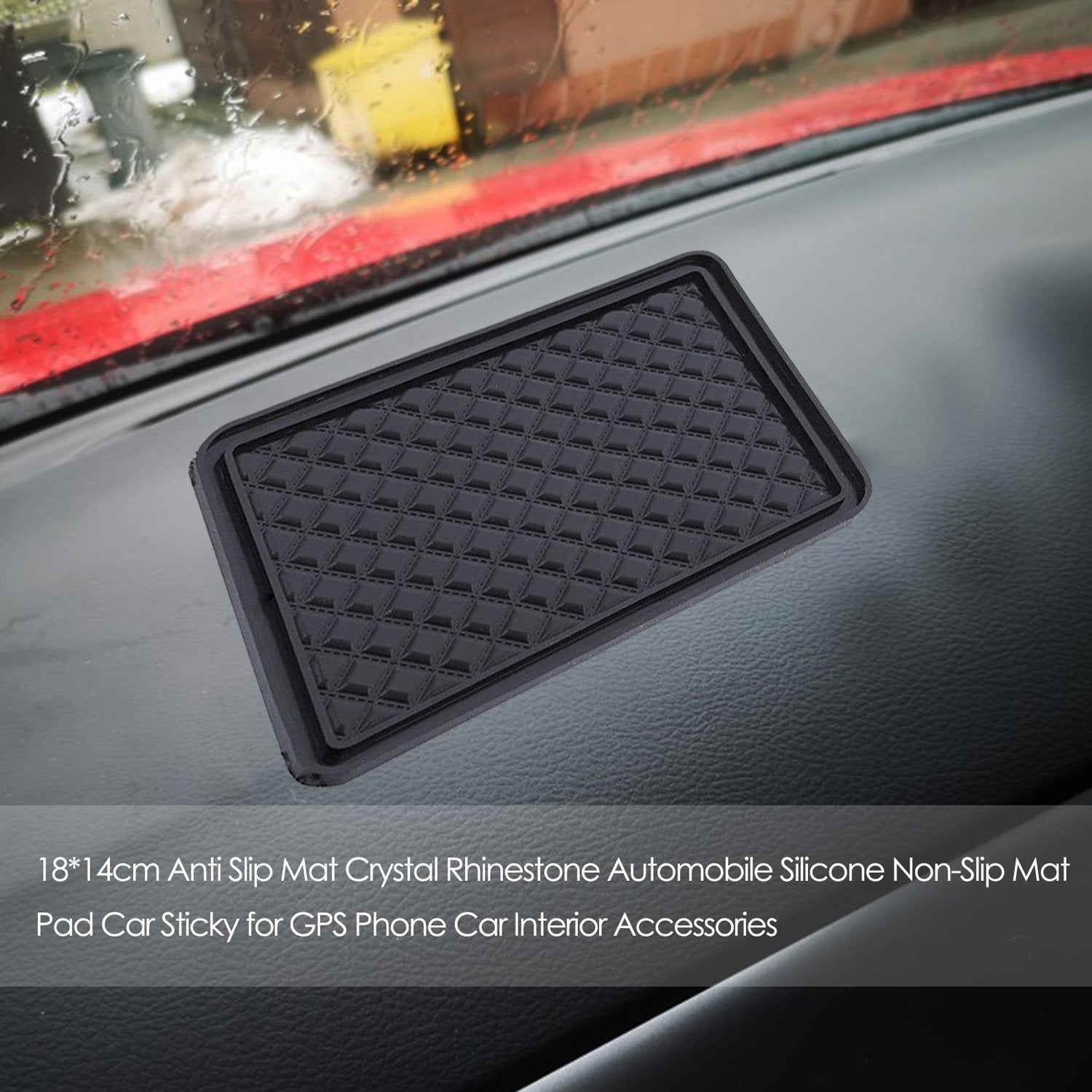 soft gel vinyl anti skid mat pad 21x17 cm pack of 1