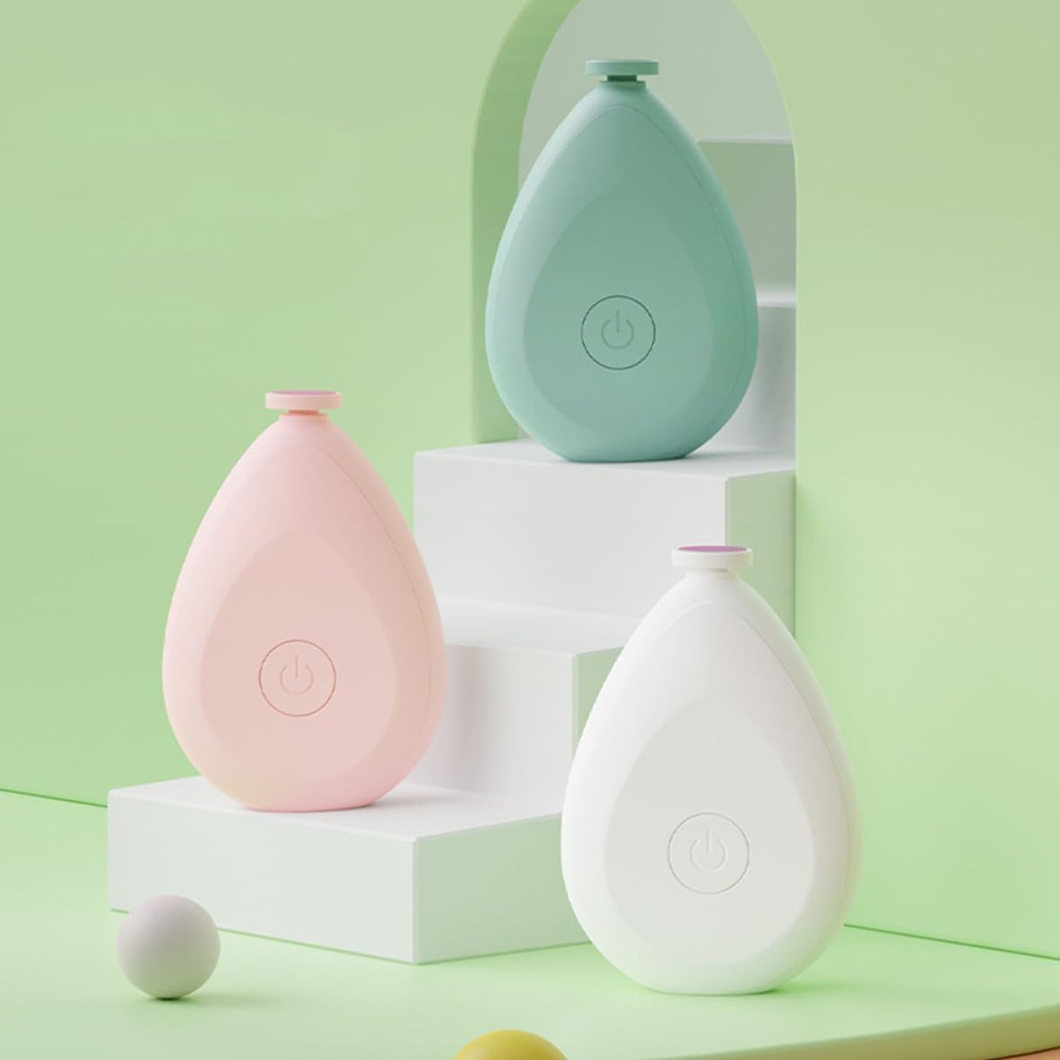 portable electric baby nails grinder with 4 grinding heads pack of 1