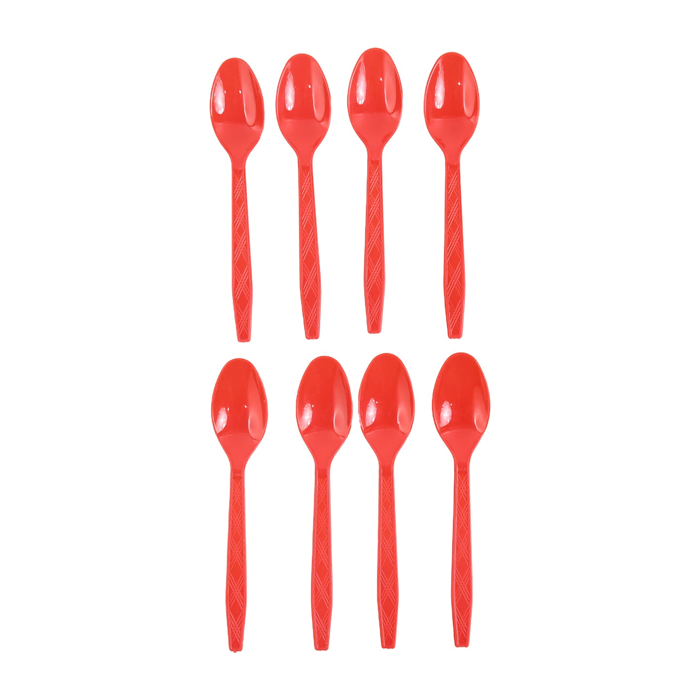 reusable plastic spoons pack of 8 for home dining food-grade polypropylene