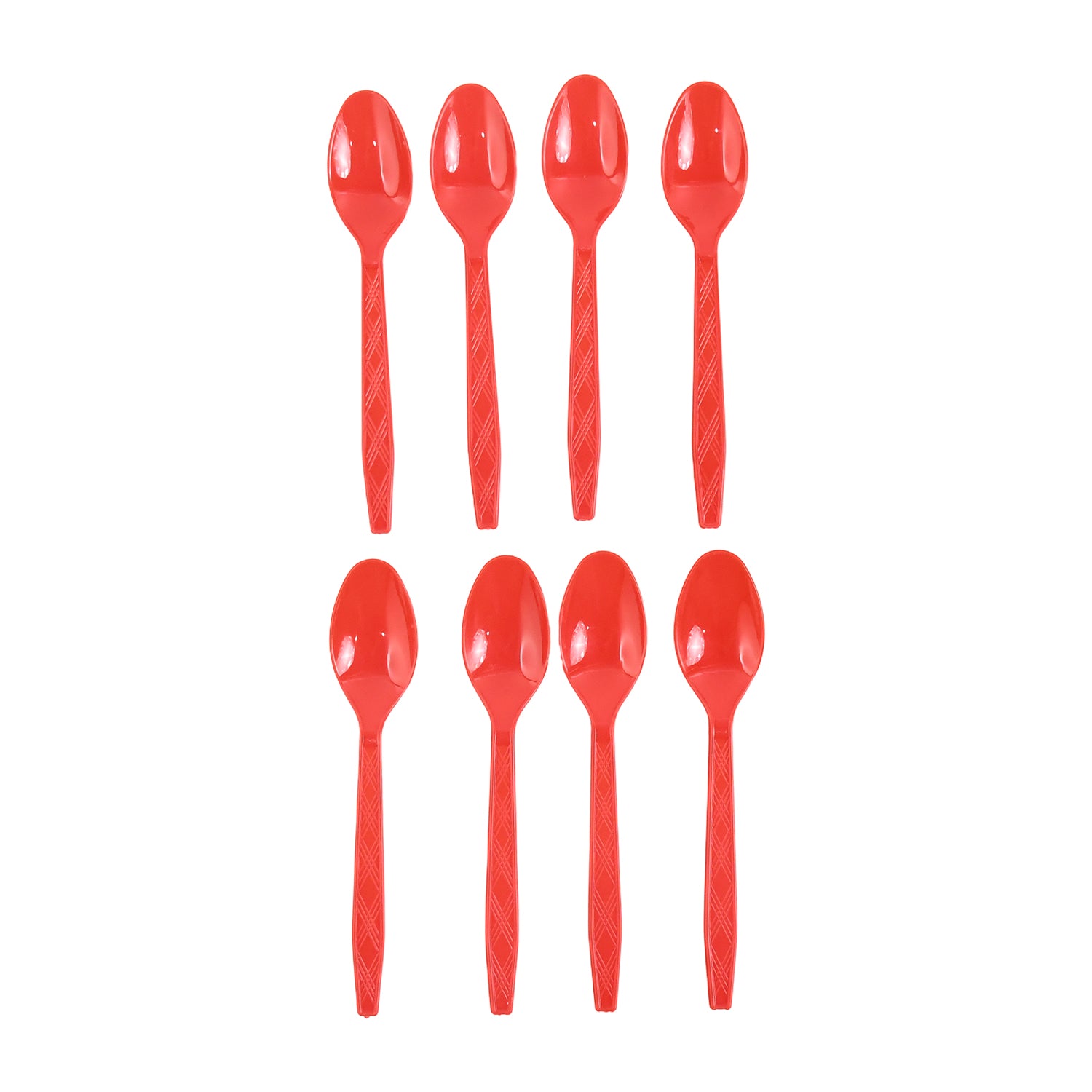 reusable plastic spoons pack of 8 for home dining food-grade polypropylene
