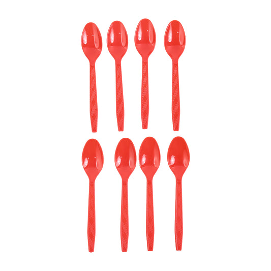 reusable plastic spoons pack of 8 for home dining food-grade polypropylene