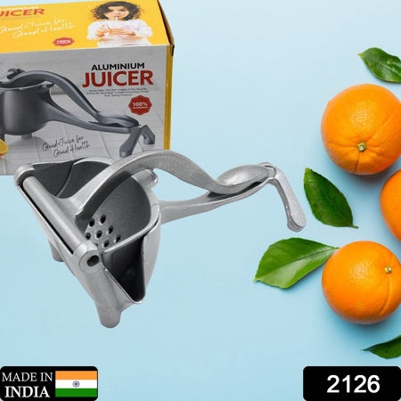 manual aluminium metal fruit press juicer kitchen tool