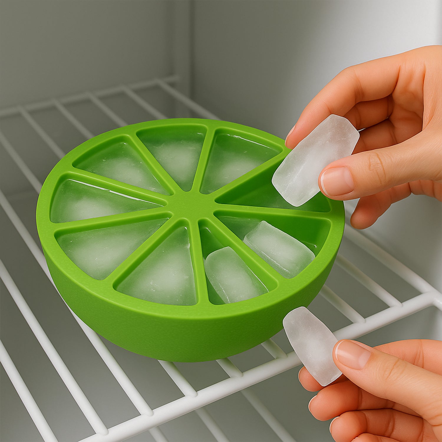 flexible silicone ice cube tray 8-slot for drinks