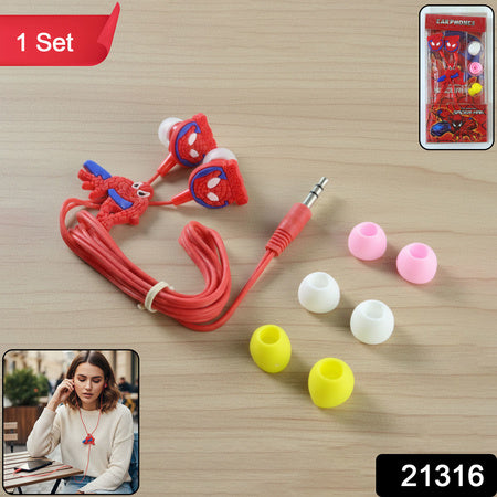 silicone wired in-ear earphones with 3.5 mm jack pack of 1