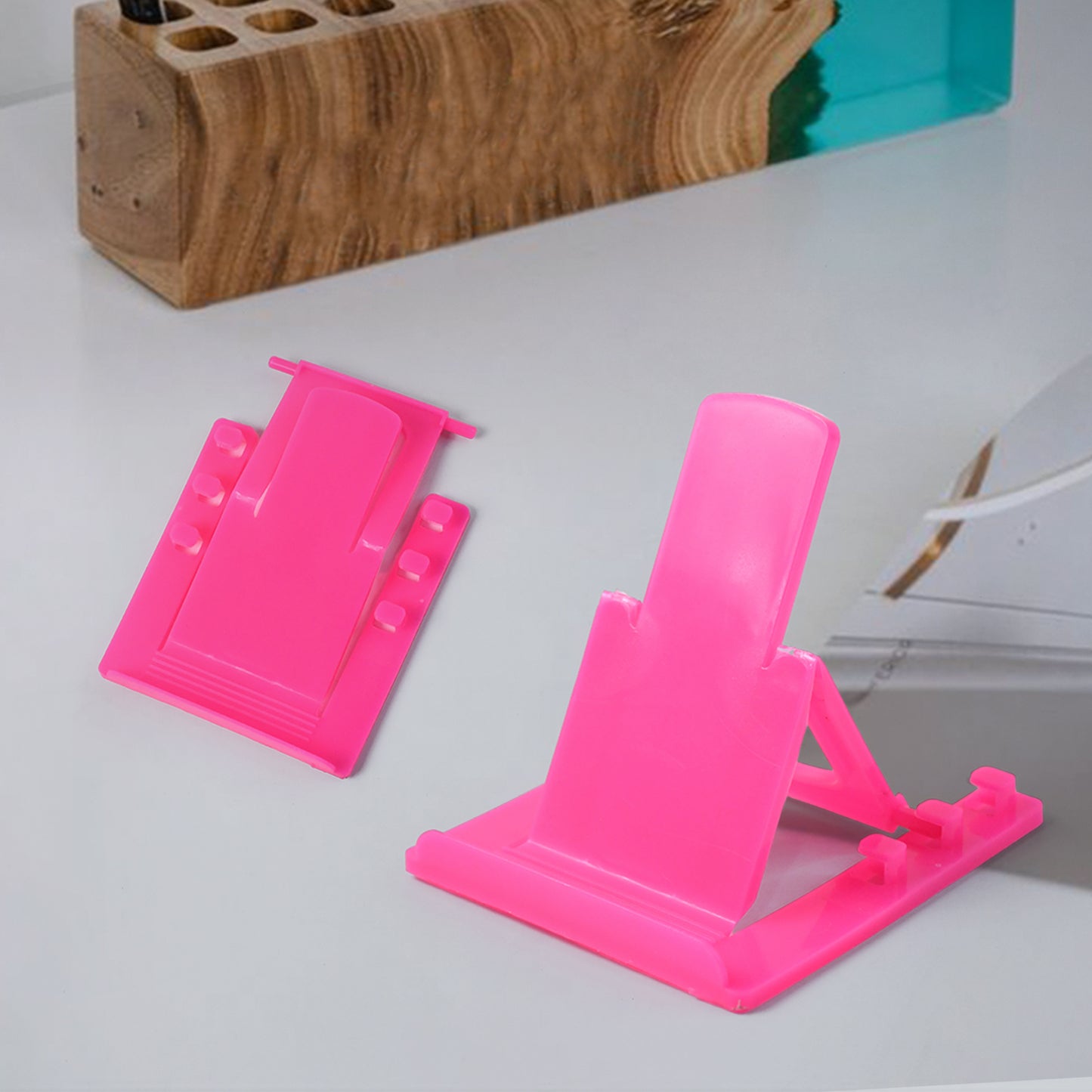 adjustable foldable plastic mobile phone stand lightweight pack of 1