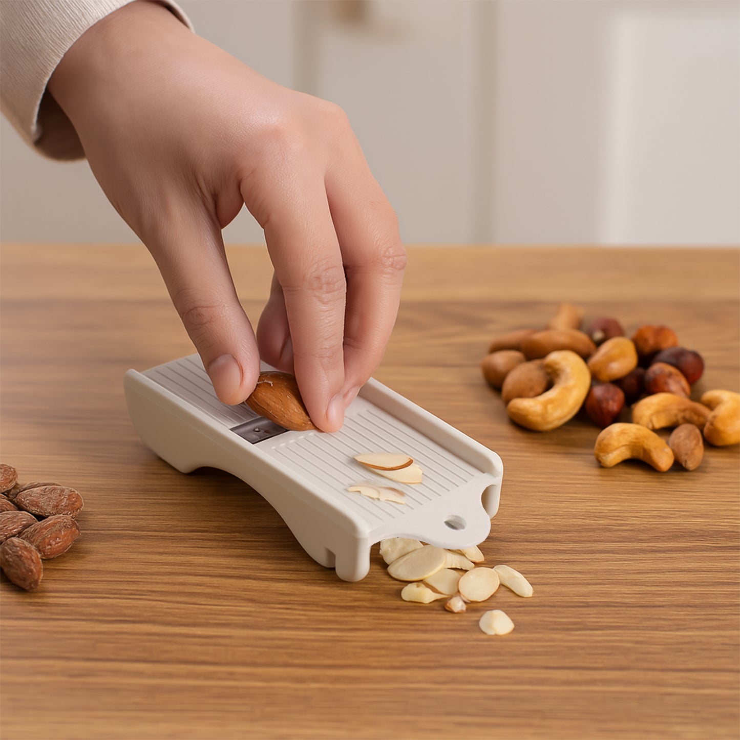 dry fruit slicer 12 cm kitchen tool stainless steel blade handheld