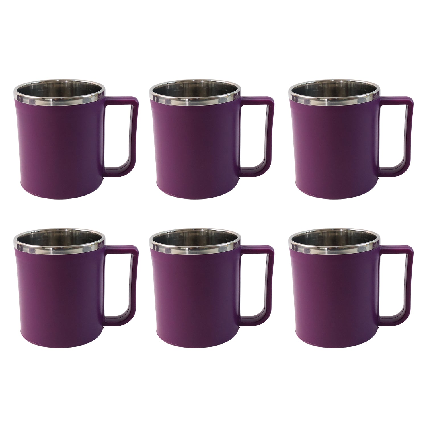 Supermom Stainless Steel Inner Coffee Mug Set (200ml  6 Pc)