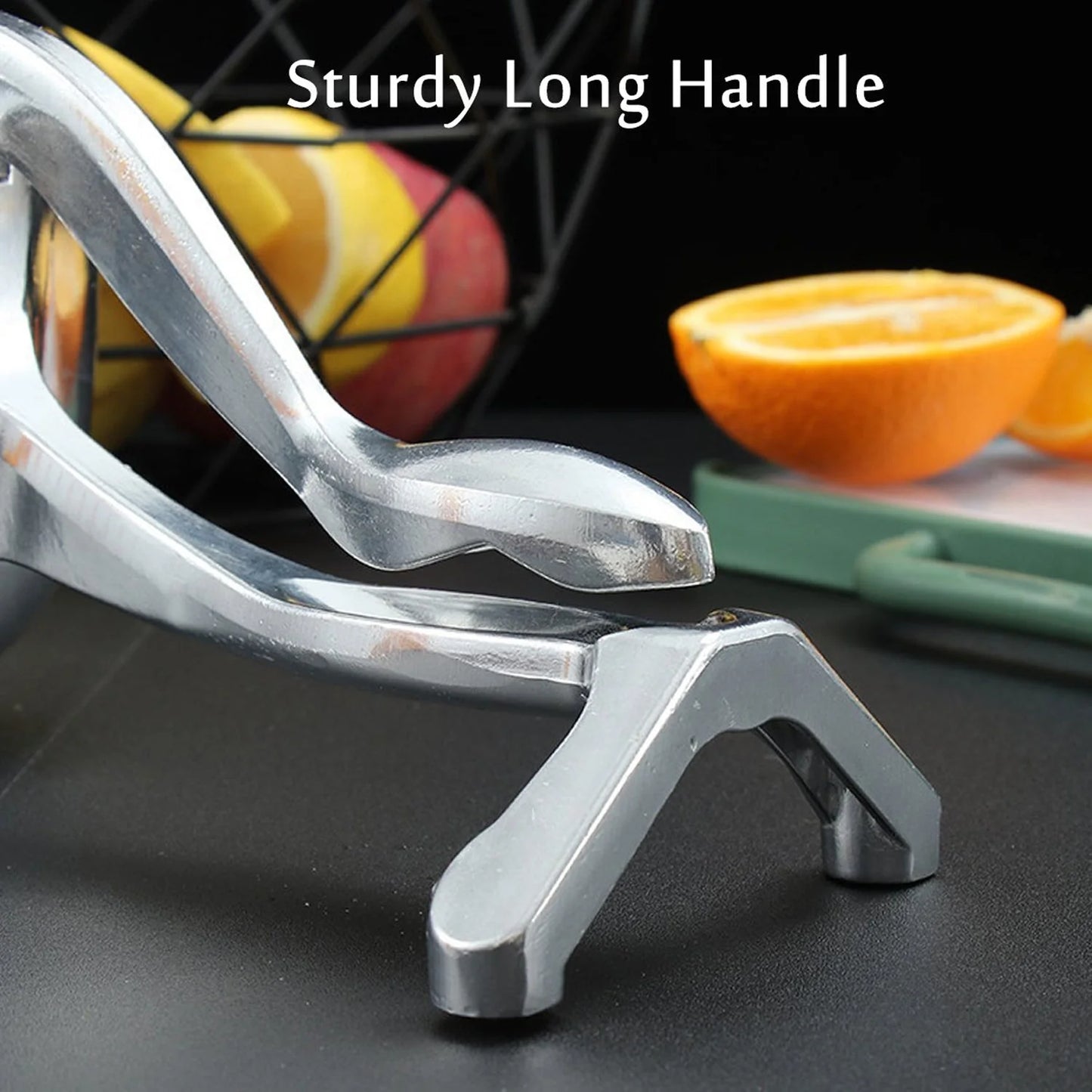 manual aluminium metal fruit press juicer kitchen tool