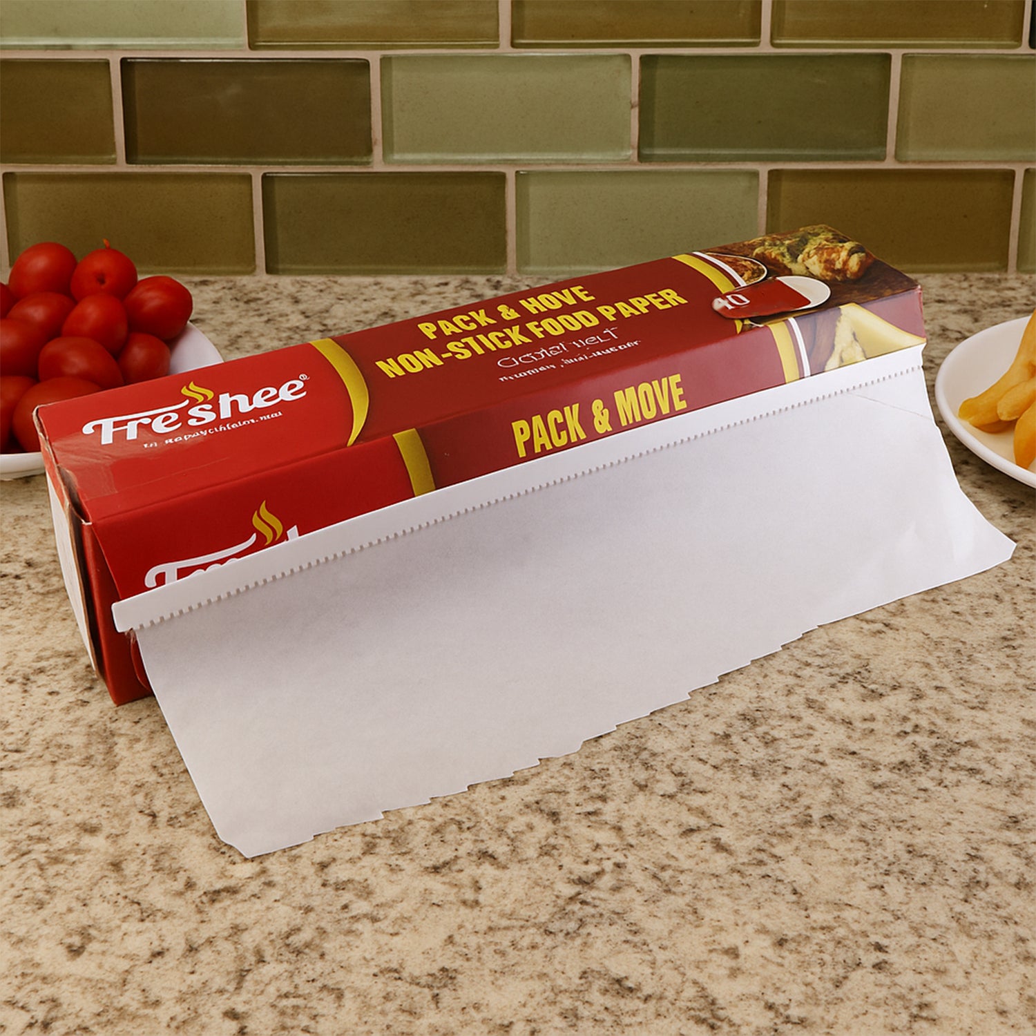 non-stick food paper roll 45 meter greaseproof for baking and wrapping