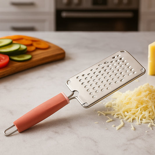 multipurpose vegetable and cheese grater with soft grip handle 35 cm