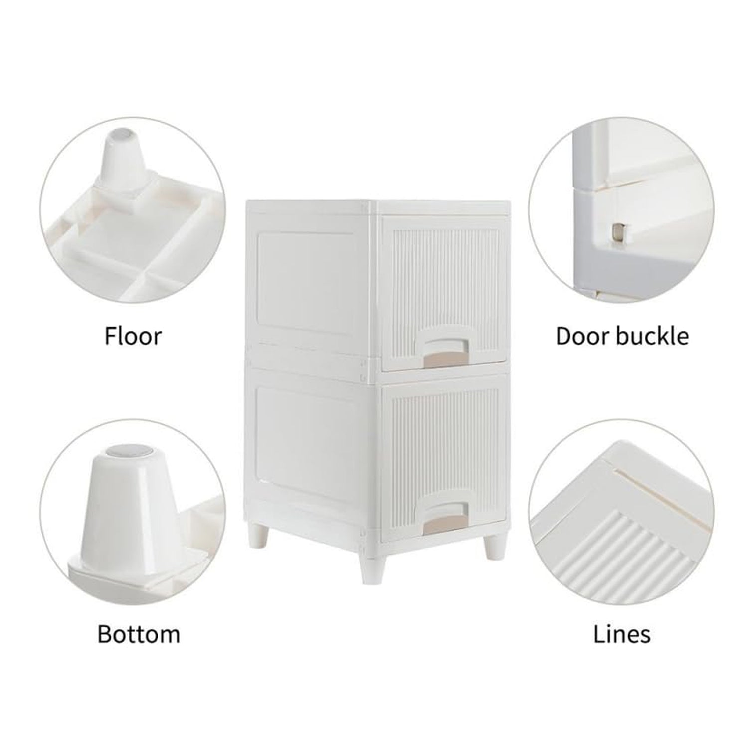 multipurpose storage cabinet with plastic drawers 41 cm pack of 2 layers
