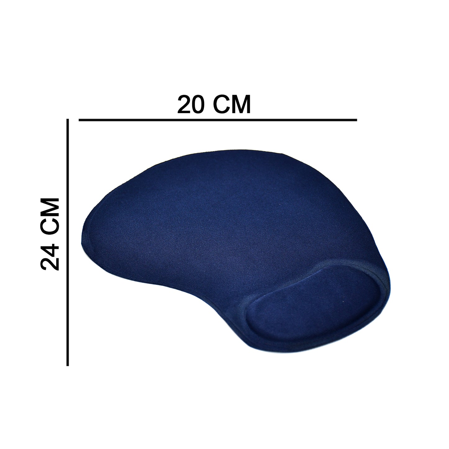 soft material wrist mouse pad 24x22x2 cm pack of 1